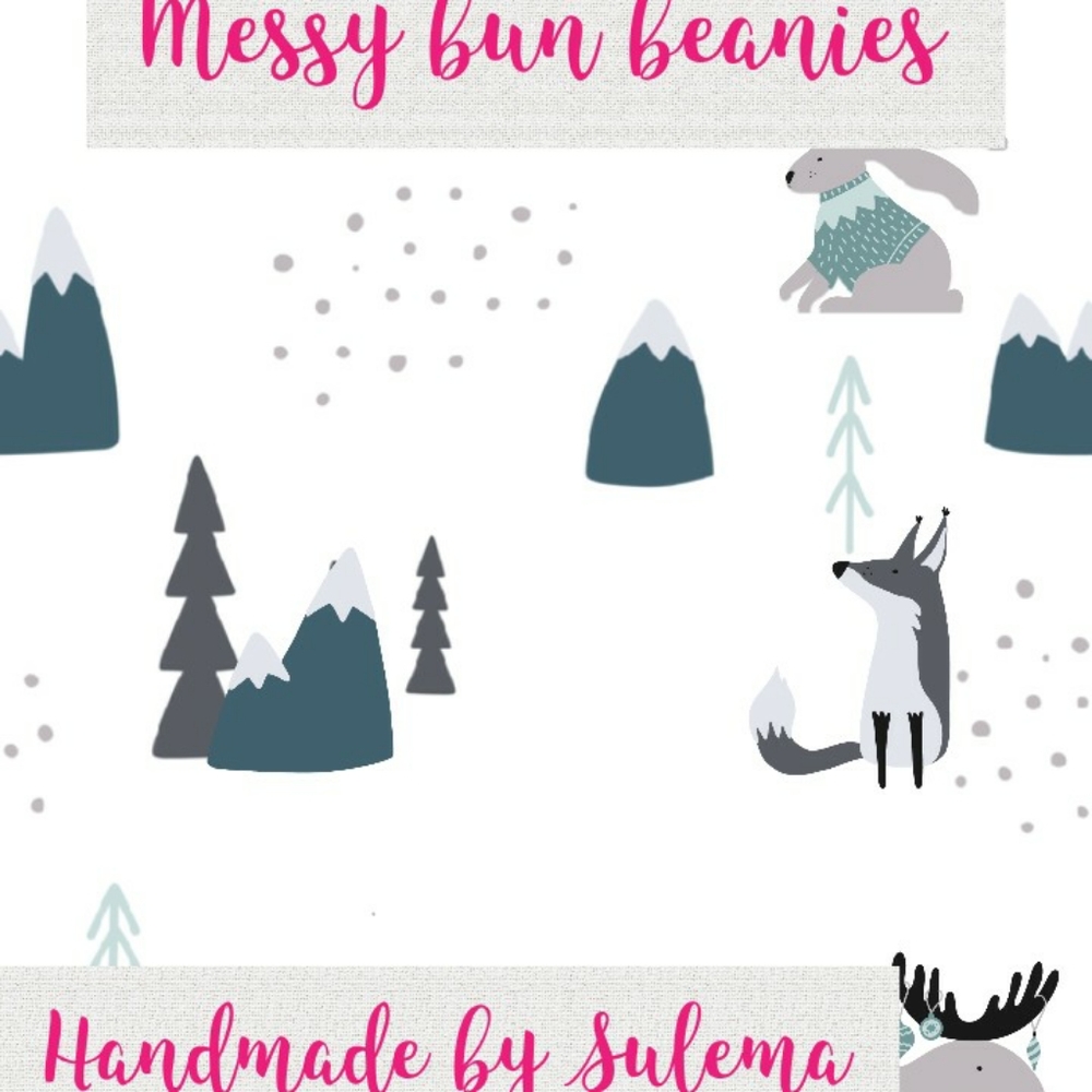 Messy bun beanies